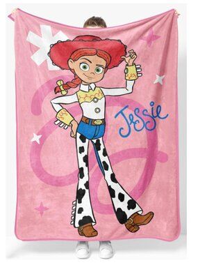 Disney Toy Story Jessie Plush Throw Blanket, 46" x 60", Pink, Soft & Cozy